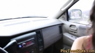 Teenager Blows In Car Pov