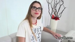 Cuddly Cutie Gives A Head In Pov And Gets Narrow Hole Nailed