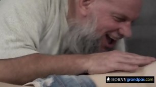 Small Tits Horny Brunette Mia Evans Got Fucked By Hornygrandpa