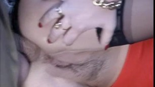 Black stockings hairy pussy analed hard