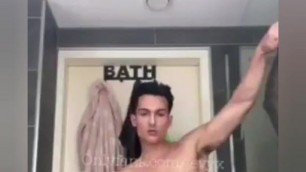 sexy boy masturbation in the bathroom