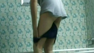 Masturbationin the bathroom