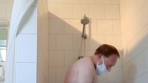 Ginger Sniffing Poppers - Riding Dildo - Masturbating In Sho