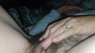 Touch hairy pussy