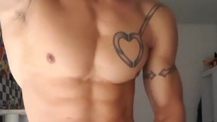 Cam Cum: Beautiful Guy Milks His Cock