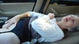 granny in the car