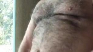 Bearded Hirsute Polarbear Strokes to Shoot: HJ-Nice CUMLOAD