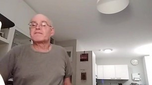 Grandpa Big Cum in front of the Camera