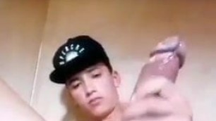 Cute boy jerk off semen