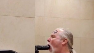 Fat faggot Guy Trepanier deep throat skills