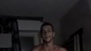Bulgarian turk gay escort posing flexing