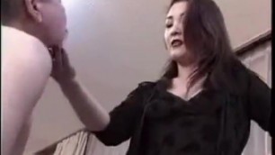 Japanese mistress - hard slapping her slave
