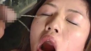 Humiliated japanese slave girl lick drink piss