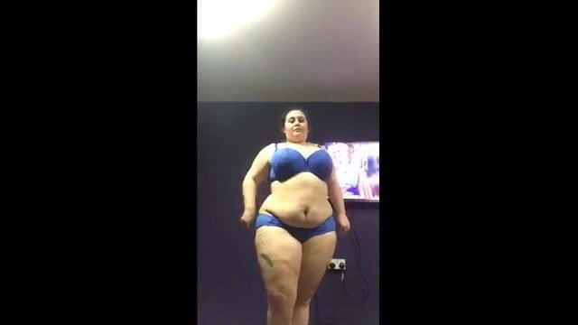 Chubby girl strip