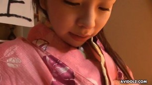 Japanese wife, Ran Monbu is masturbating, uncensored