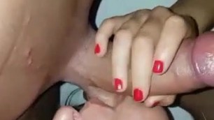 Slutwife deepthroat stranger from online in hotel room