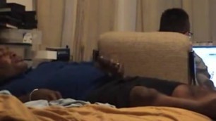 Jerking Off Cum Explotion. Horny Black Man.