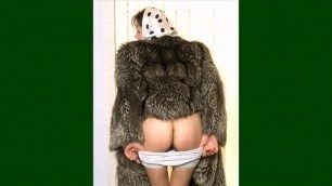 Provincial Russian girl in pantaloons and without them. foto