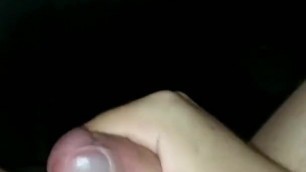 GUY FINGERS AND CUMS. SOLO MASTURBATION WITH WOOL IN ANAL