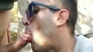 Sucking dick at forest in Barcelona