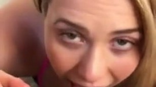 Hot MILF give BJ & rimjob