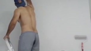 Horny hunks at work