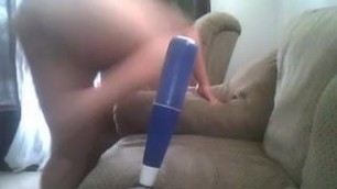BBW Masturbation with Bat