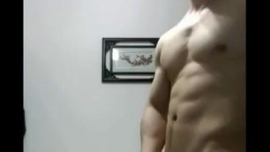 Hot boy muscle Taiwanese cam wank