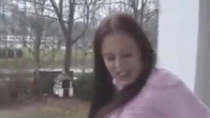 Humpin and Sprayin Pantyhose Covered Ass From Behind