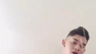 Colombian chico jerking off