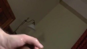 hj on cute twink latino's big dick (35'')