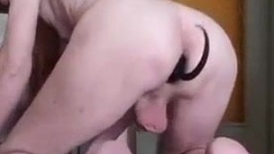 Doggy fag try to get master attention
