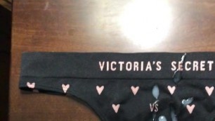 Cum on a sexy pair of VS panties