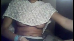 Indian hairy girl on webcam