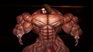 Muscular Giant Goddess breaking a guy (trailer)