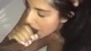 Sexy Lebanese Girl Sucking BBC