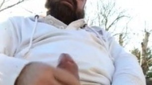 Daddy bear wank and cum