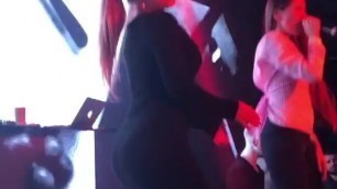 RUSSIAN GIRL IN CLUB SHOWING OFF BODY TEASING WHITE BOYS!