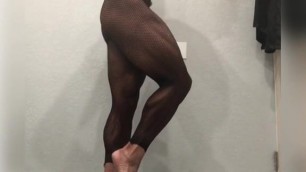 Bare feet body stocking slut