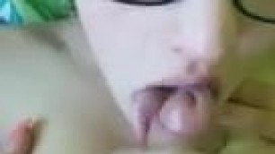 Bulgarian cum in mouth and swallow