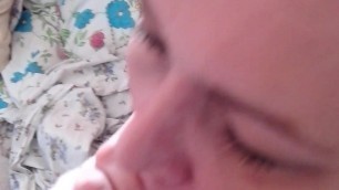Milf Kira give a nice blowjob with cumshot