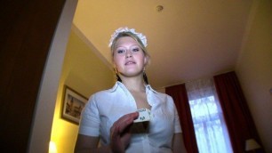 Public Agent - Hotel Maid Gets The Tip Of Stranger's Cock In Her Pussy Anna Hore