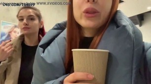 Public Humiliation Spitting by Petite Princesses Femdom