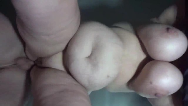 Bbw wife fucked from behind view from below...huge swinging tits....make this go viral