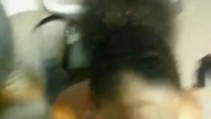 Light skinned girl sucking a fat dick