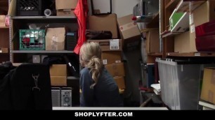 Cute Blonde (Emma Hix) Blackmailed & Fucked