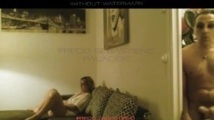 On 03 08 2020 at 1:44 am with my horny sister on vacation watching a porn movie in secret she sucks my cock hard while the paren