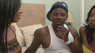 Ebony stepmother and daughter share the black boner