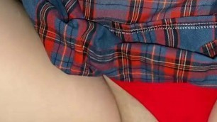 schoolgirl is fucked when she gets home, by her cousin