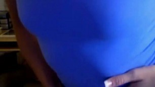 Sexy Blonde Girl Livestream Tease